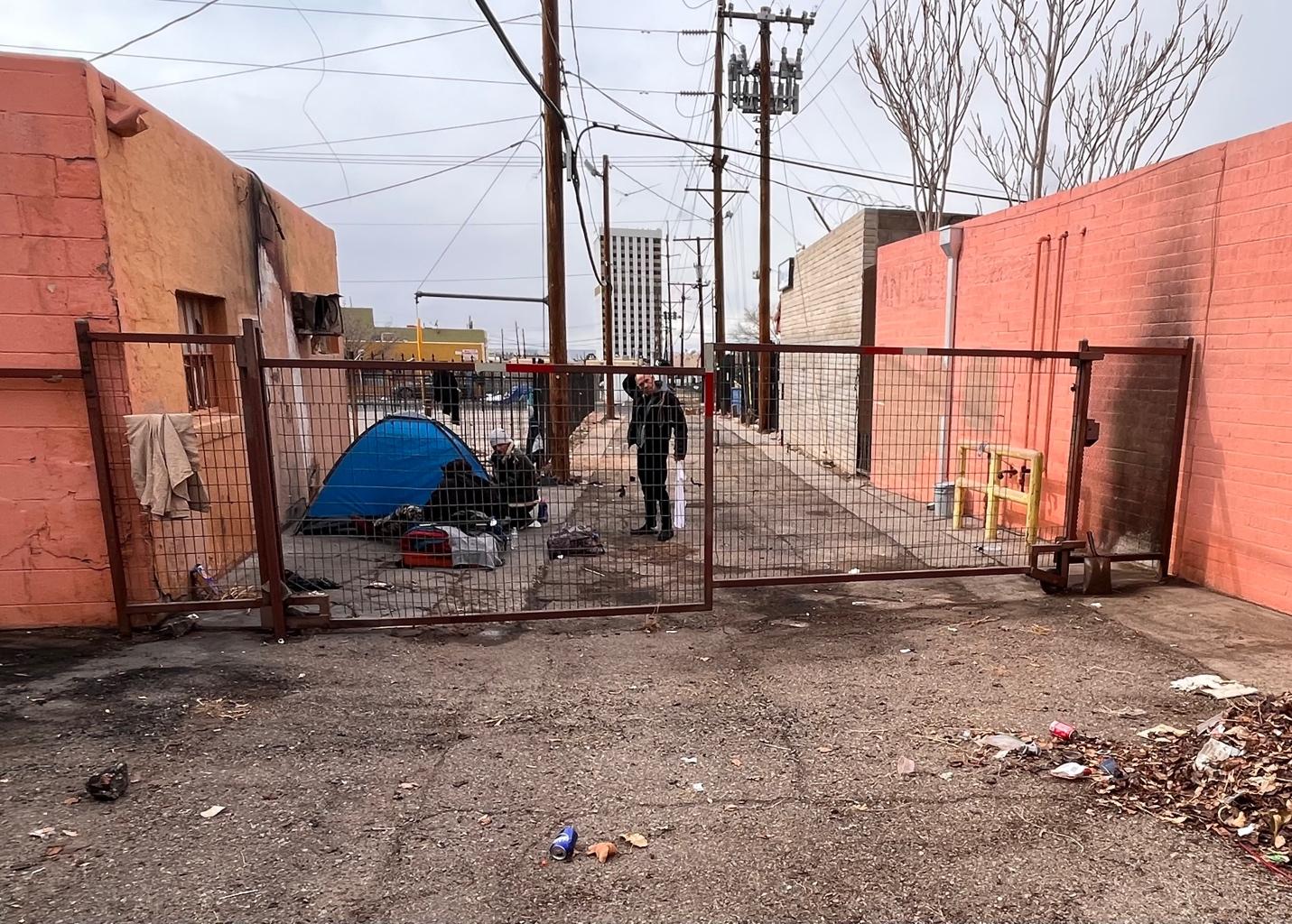 Homeless Encampment in San Diego, California BEFORE Arrival of Site Secure.